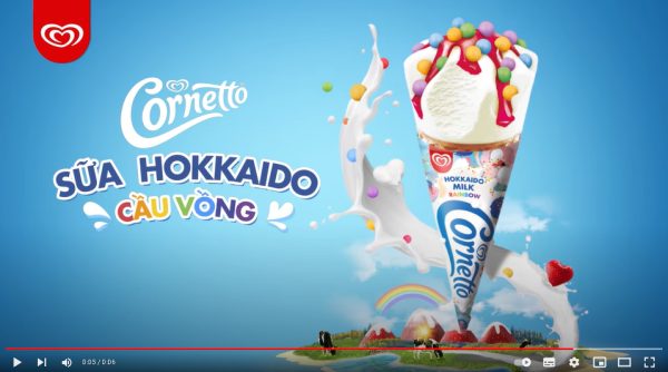 cornetto sua hokkaido cau vong moi !